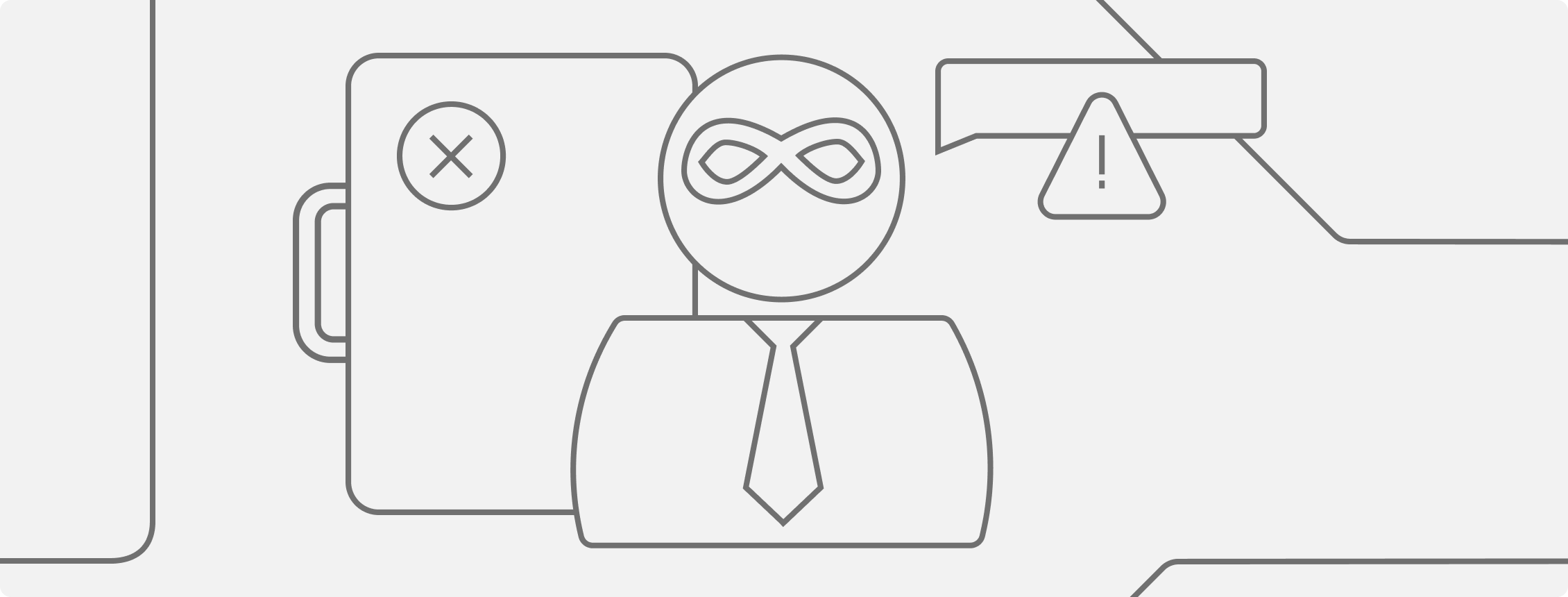 Ilustração para representar o golpe do falso advogado.