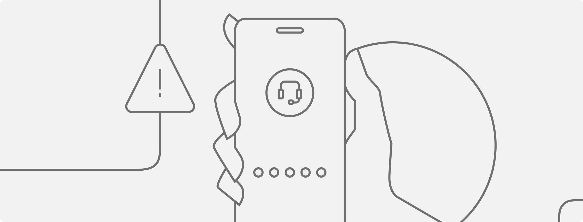 Ilustração para representar o Golpe da Falsa Central.