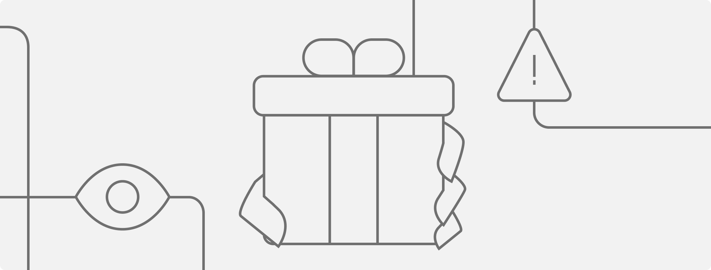 Ilustração para representar o Golpe do Brinde Falso.