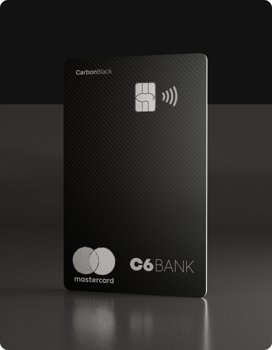 Cartão C6 Carbon Mastercard Black.