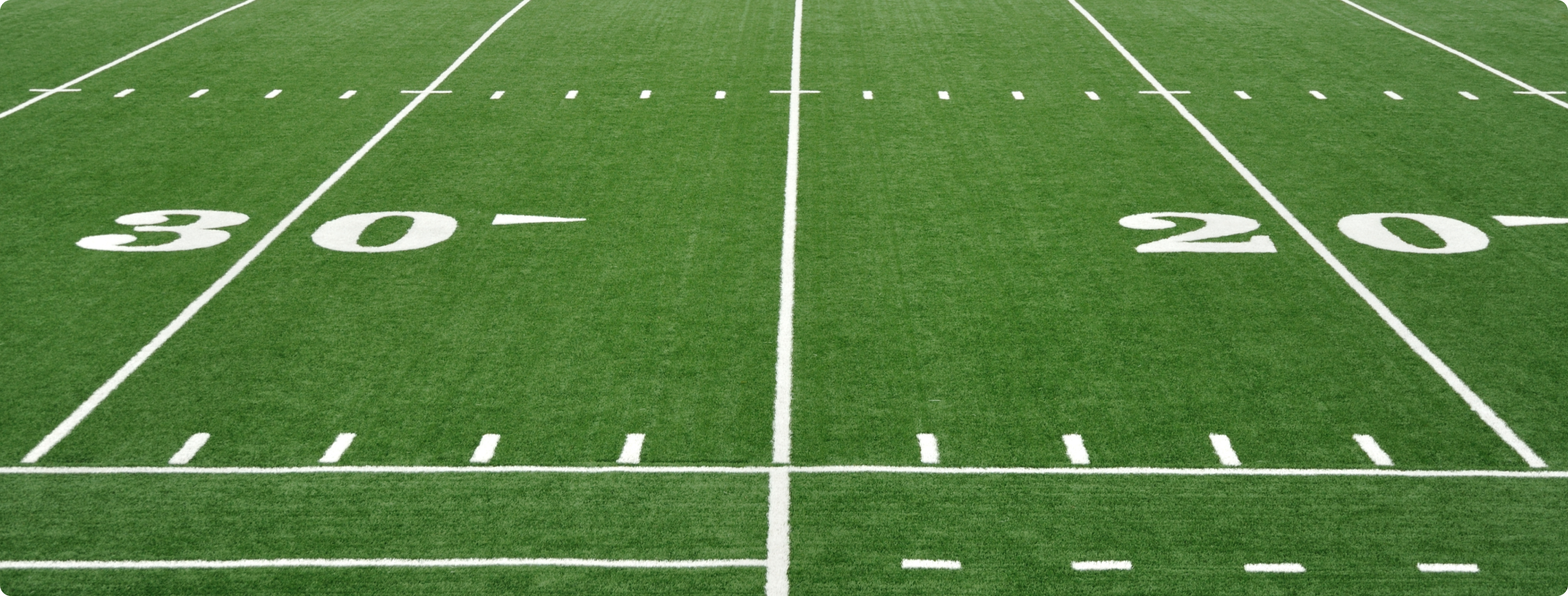 Fotografia de campo de futebol americano.