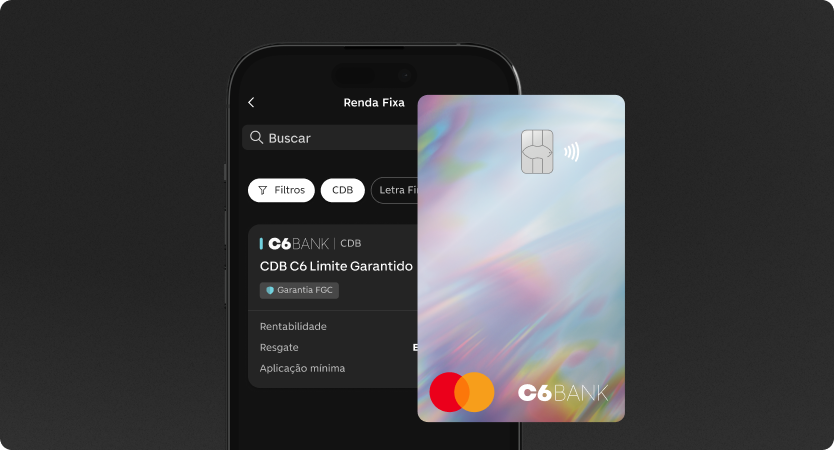 Tela de Limite Garantido no app do C6 Bank