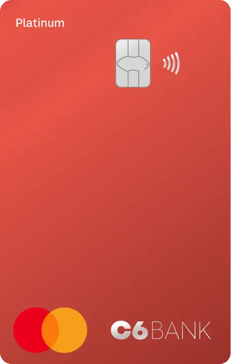 Cartão Red na cor vermelho.