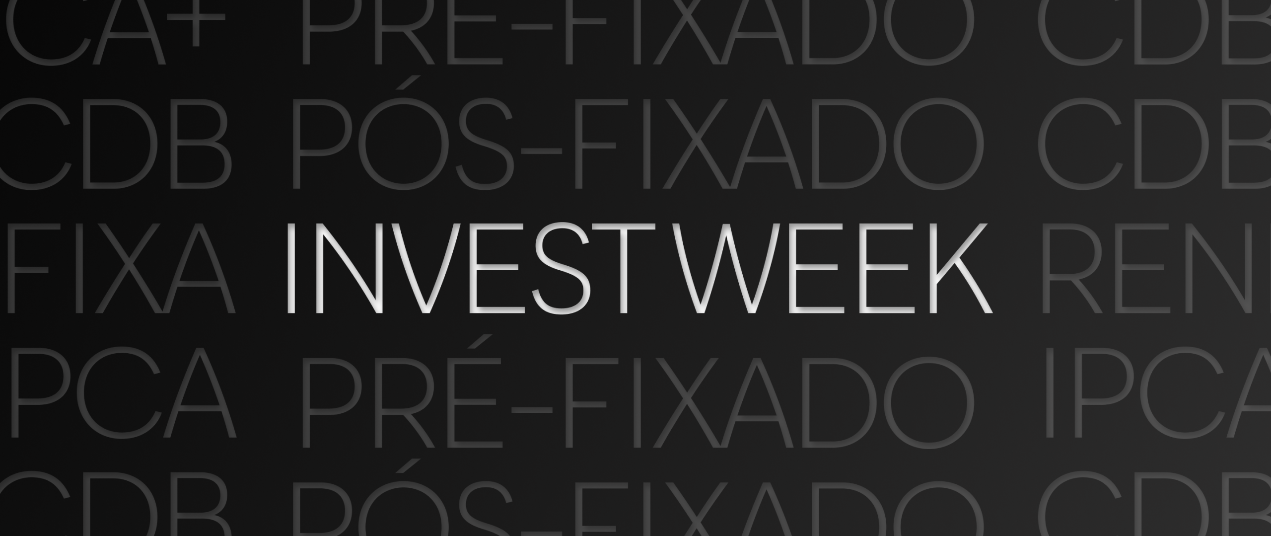 Invest Week Composição de texto com destaque para Invest Week.