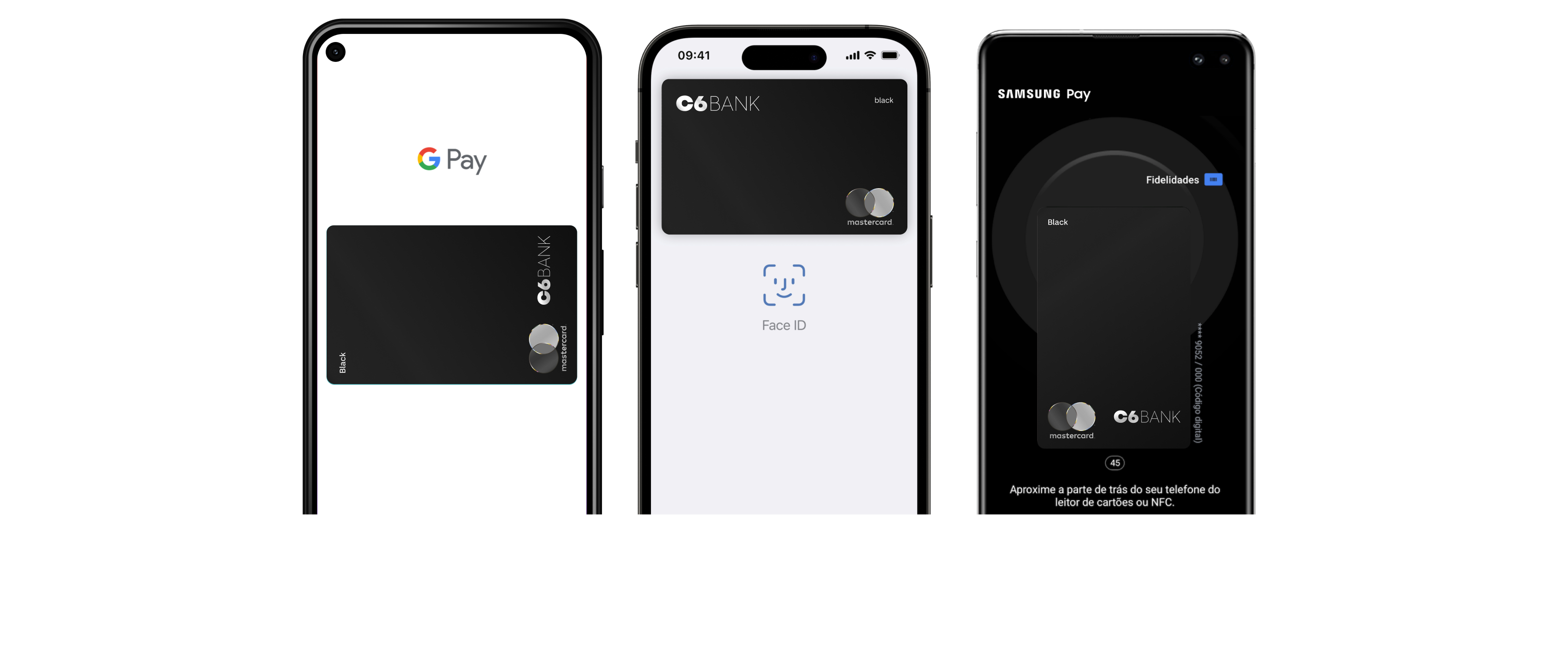 Celulares com carteiras digitais: Carteira do Google, Apple Pay e Samsung Wallet