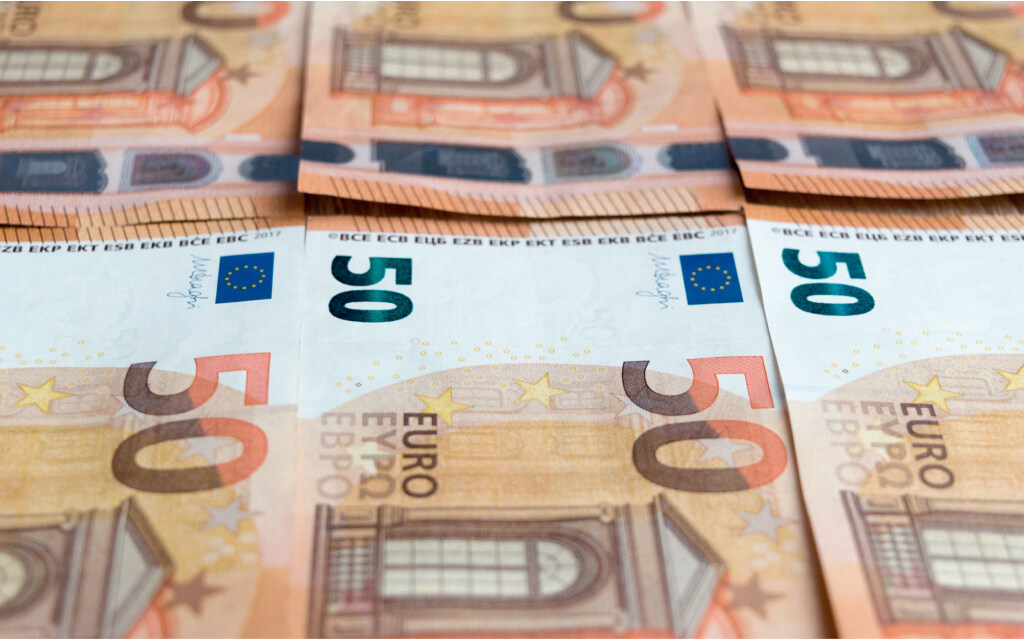 Notas de € 50 euros.