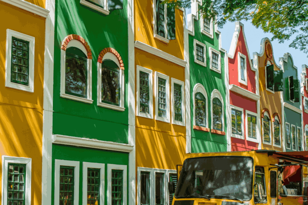 Rua famosa da cidade de holambra