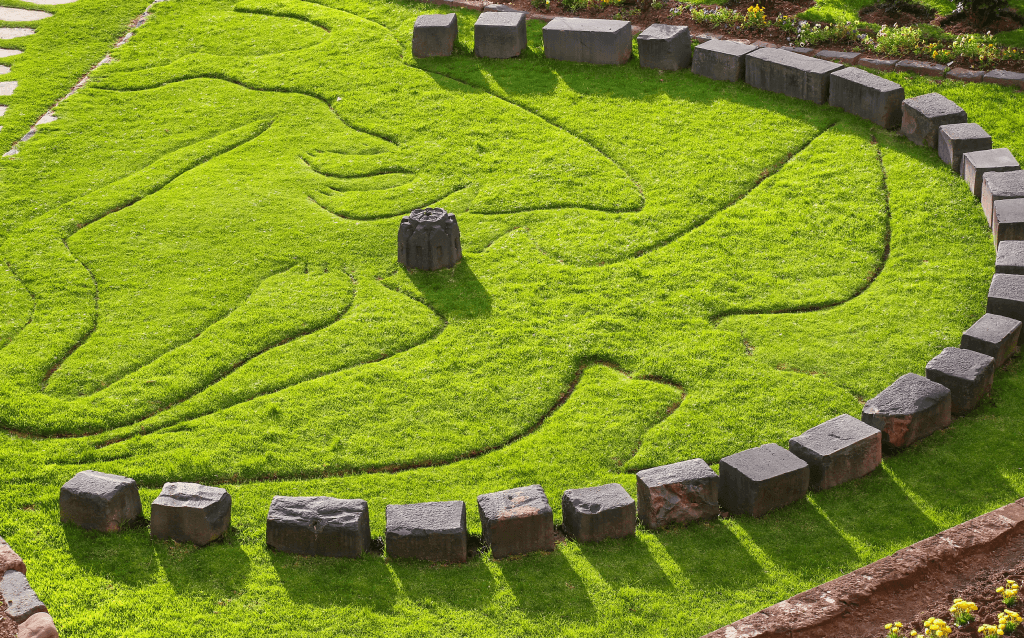 Paisagem de Cusco no Peru, mostrando um dos pontos turísticos