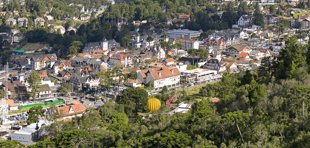 Vista panorâmica de Campos do Jordão