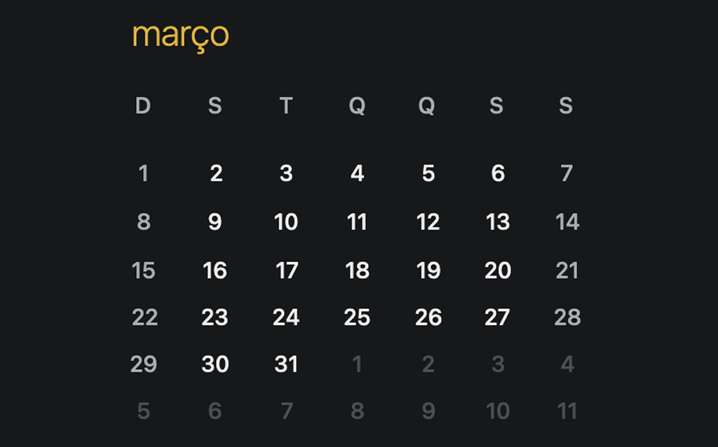 Calendário de março para organização dos pagamentos INSS
